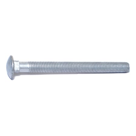 Midwest Fastener Carriage Bolt, Square Neck, 11 (Coarse), 7 in L, Steel, Hot Dipped Galvanized, 15 PK 53642